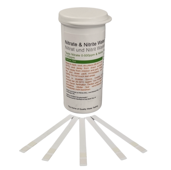 Nitrate 0-500ppm & Nitrite 0-25ppm Tests (50 strips)