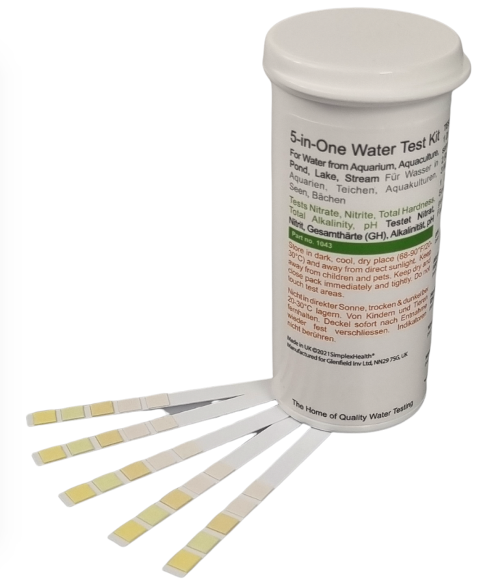 Water Test Kit (5-in-1) Fresh & Salt water (50 strips)