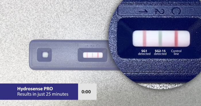 Hydrosense Pro Ultra Rapid Legionella Water Test (1 test) - 100CFU/L - Image 2