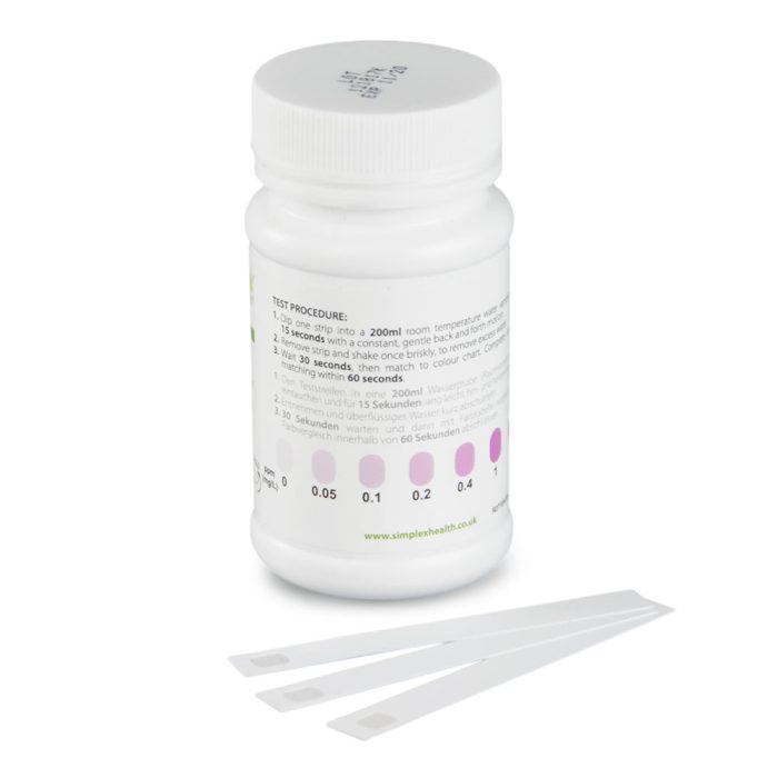 SimplexHealth Copper Test Strips 0-2ppm (25 strips) - Image 2