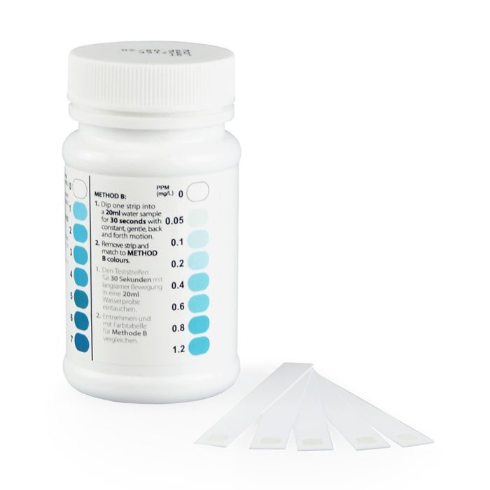 Free Chlorine Water Test 0-7ppm (50 Strips) - Image 3