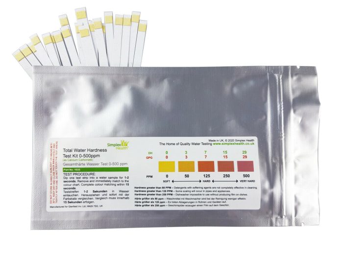 Total Hardness Water Test (20 Strips Pouch)