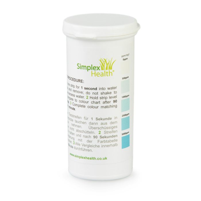 Water Peroxide Check 0-5000ppm (50 test Strips) - Image 2